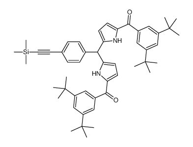 [5-[[5-(3,5-ditert-butylbenzoyl)-1H-pyrrol-2-yl]-[4-(2-trimethylsilylethynyl)phenyl]methyl]-1H-pyrrol-2-yl]-(3,5-ditert-butylphenyl)methanone Structure