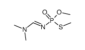 [1-Dimethylamino-meth-(E)-ylidene]-thiophosphoramidic acid O,S-dimethyl ester Structure