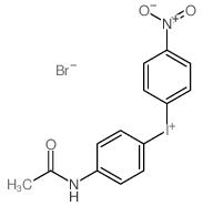 Iodonium, (p-acetamidophenyl)(p-nitrophenyl)- bromide结构式