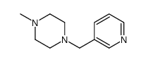 1-甲基-4-(吡啶-3-甲基)哌嗪结构式