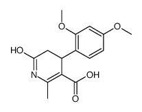 4-(2,4-二甲氧基苯基)-1,4,5,6-四氢-2-甲基-6-氧代-3-吡啶羧酸结构式