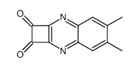 5,6-Dimethylcyclobuta[b]quinoxaline-1,2-dione Structure