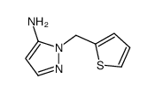 1-(2-噻吩甲基)-1H-吡唑-5-胺结构式