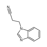 3-(benzimidazol-1-yl)propanenitrile Structure