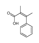 2-methyl-3-phenylbut-2-enoic acid结构式