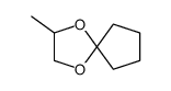 2-methyl-1,4-dioxa-spiro[4.4]nonane Structure