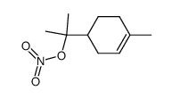 2-(4-methylcyclohex-3-en-1-yl)propan-2-yl nitrate结构式