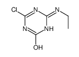 2-chloro-6-(ethylamino)-1H-1,3,5-triazin-4-one Structure
