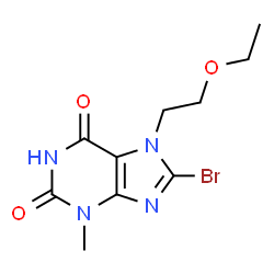 8-bromo-7-(2-ethoxyethyl)-3-methyl-3,7-dihydro-1H-purine-2,6-dione Structure