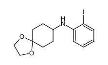 4-[(2-iodophenyl)amino]cyclohexanone ethylene acetal Structure