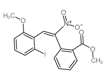 methyl 2-[(E)-2-(2-iodo-6-methoxy-phenyl)-1-nitro-ethenyl]benzoate结构式