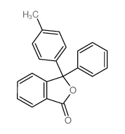 1(3H)-Isobenzofuranone,3-(4-methylphenyl)-3-phenyl-结构式