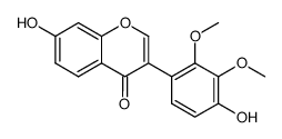 4',7-Dihydroxy-2',3'-dimethoxyisoflavon结构式