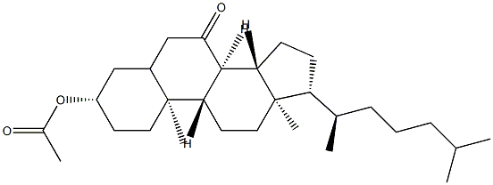 3β-(Acetyloxy)-5ξ-cholestan-7-one结构式