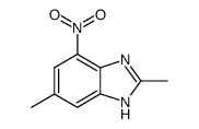 1H-Benzimidazole,2,6-dimethyl-4-nitro-(9CI) structure