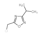 5-氯甲基-3-异丙基-1,2,4-恶二唑结构式