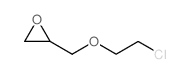 2-(2-chloroethoxymethyl)oxirane structure