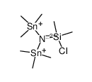 1-chloro-1,1-dimethyl-N,N-bis(trimethylstannyl)silanamine Structure