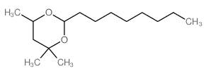 1,3-Dioxane,4,4,6-trimethyl-2-octyl- Structure