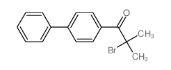 2-bromo-2-methyl-1-(4-phenylphenyl)propan-1-one structure