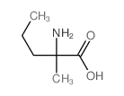 2-amino-2-methyl-pentanoic acid Structure