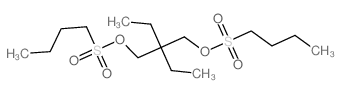 1-Butanesulfonic acid,2,2-diethyl-1,3-propanediyl ester (9CI) Structure