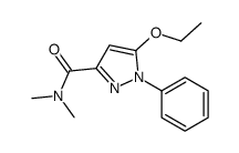 N,N-Dimethyl-5-ethoxy-1-phenyl-1H-pyrazole-3-carboxamide结构式