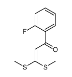 1-(2-氟苯基)-3,3-双-甲基硫烷基丙酮结构式