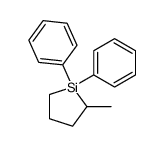 2-methyl-1,1-diphenyl-silolane Structure