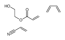 buta-1,3-diene,2-hydroxyethyl prop-2-enoate,prop-2-enenitrile Structure
