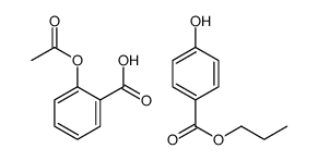 2-acetyloxybenzoic acid,propyl 4-hydroxybenzoate Structure