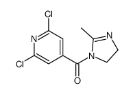 (2,6-dichloropyridin-4-yl)-(2-methyl-4,5-dihydroimidazol-1-yl)methanone Structure
