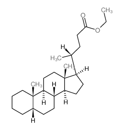 Ethyl 5.beta.-cholanate structure