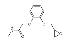 1-(o-N-methylcarbamoylmethoxyphenoxy)-2,3-epoxypropane结构式