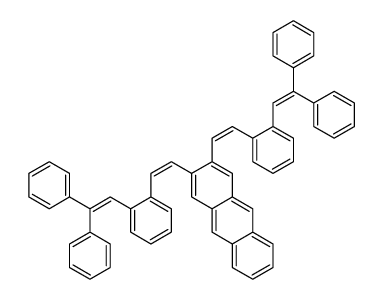 2,3-bis[2-[2-(2,2-diphenylethenyl)phenyl]ethenyl]anthracene Structure