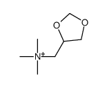 1,3-dioxolan-4-ylmethyl(trimethyl)azanium结构式