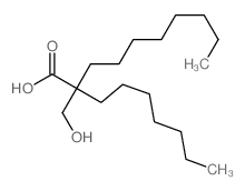 2-heptyl-2-(hydroxymethyl)decanoic acid Structure