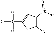 5-氯-4-硝基噻酚-2-磺酰氯结构式