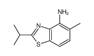 4-Benzothiazolamine,5-methyl-2-(1-methylethyl)-(9CI)结构式