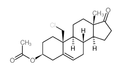 [(3S,8S,9S,10S,13S,14S)-10-(chloromethyl)-13-methyl-17-oxo-1,2,3,4,7,8,9,11,12,14,15,16-dodecahydrocyclopenta[a]phenanthren-3-yl] acetate结构式