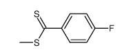 methyl fluorobenzenedithiocarboxylate Structure