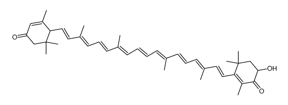 α-Doradexanthin 3'-ketone结构式