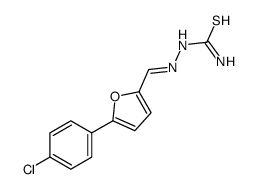 [[5-(4-chlorophenyl)furan-2-yl]methylideneamino]thiourea结构式