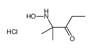 2-(hydroxyamino)-2-methylpentan-3-one,hydrochloride Structure