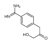 4-(3-hydroxy-2-oxopropyl)benzenecarboximidamide结构式