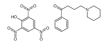 1-phenyl-4-piperidin-1-ylbutan-1-one,2,4,6-trinitrophenol Structure