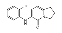 6-(2-BROMOPHENYLAMINO)-2,3-DIHYDRO-1H-INDOLIZIN-5-ONE structure