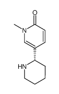 (S)-1'-methyl-1,2,3,4,5,6-hexahydro-1'H-[2,3']bipyridyl-6'-one结构式