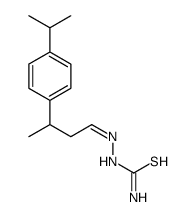 [3-(4-propan-2-ylphenyl)butylideneamino]thiourea结构式