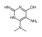 2,5-diamino-6-(dimethylamino)-1H-pyrimidin-4-one结构式